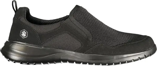 Black Polyester Men Sneaker