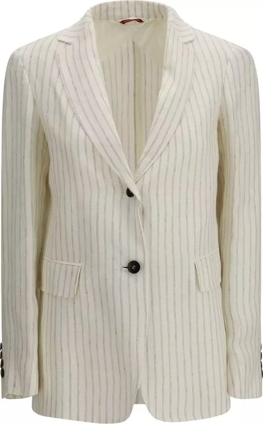 Beige Linen Blazer