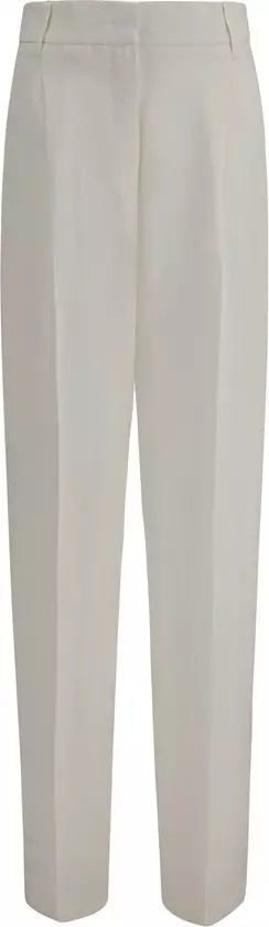 White Linen Casual Pants