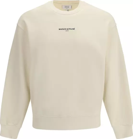 Beige Cotton Sweatshirt