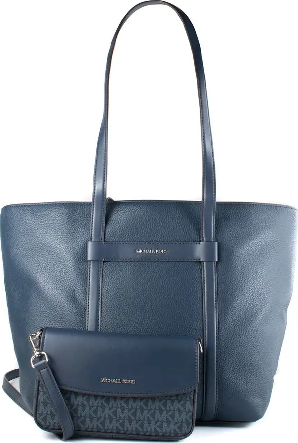 Blue Fur Handbag