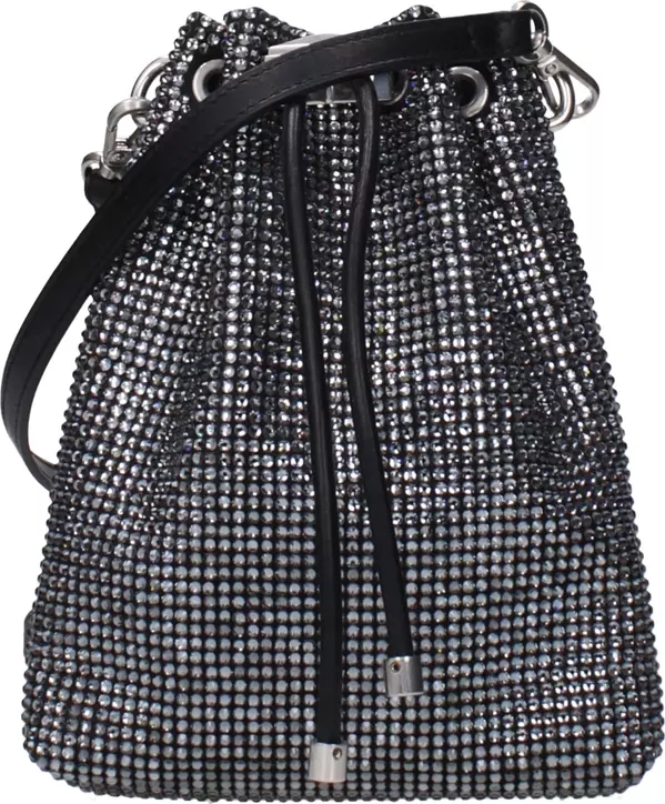 Black Satin Crossbody Bag