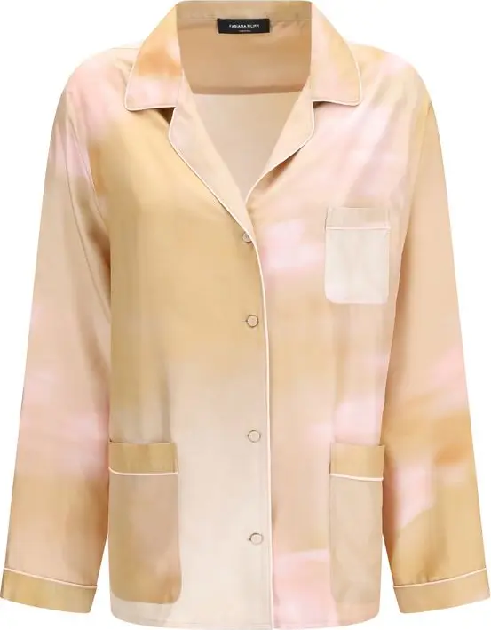 Multicolor Silk Pattern Shirt
