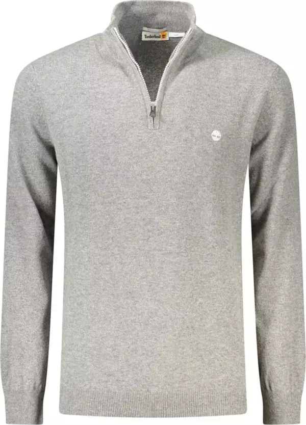 Grey Wool Men Sweater
