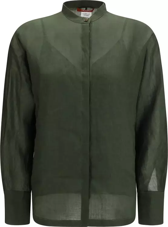 Bicolor Ramie Dress Shirt