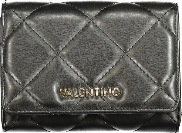 Black Polyurethane Women's Wallet