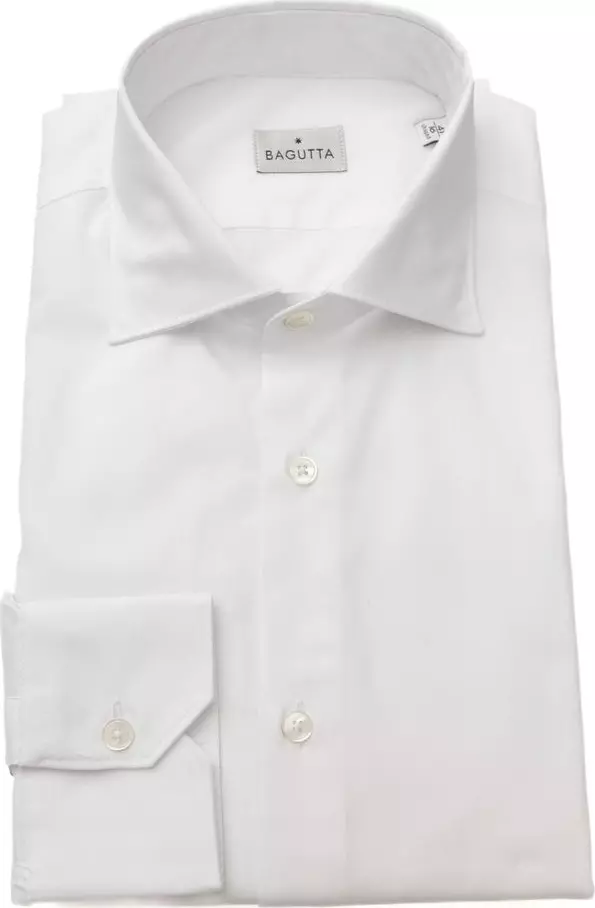 White Cotton Men Shirt