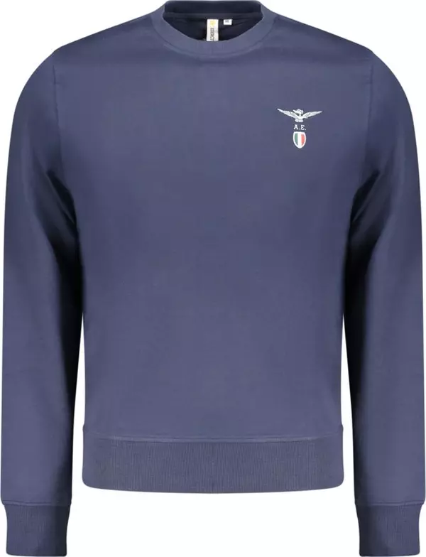 Blue Cotton Men's Sweatshirt