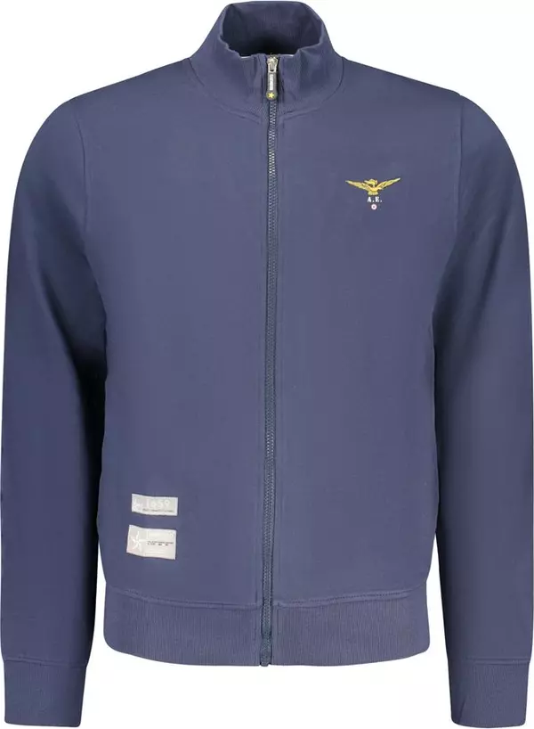 Blue Cotton Men's Sweatshirt