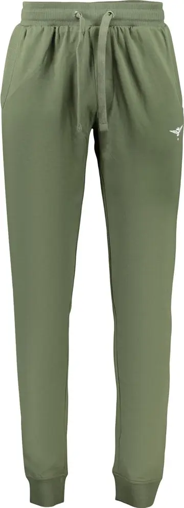 Green Cotton Men Trousers