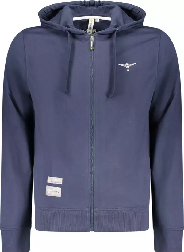 Black Cotton Men Sweatshirt