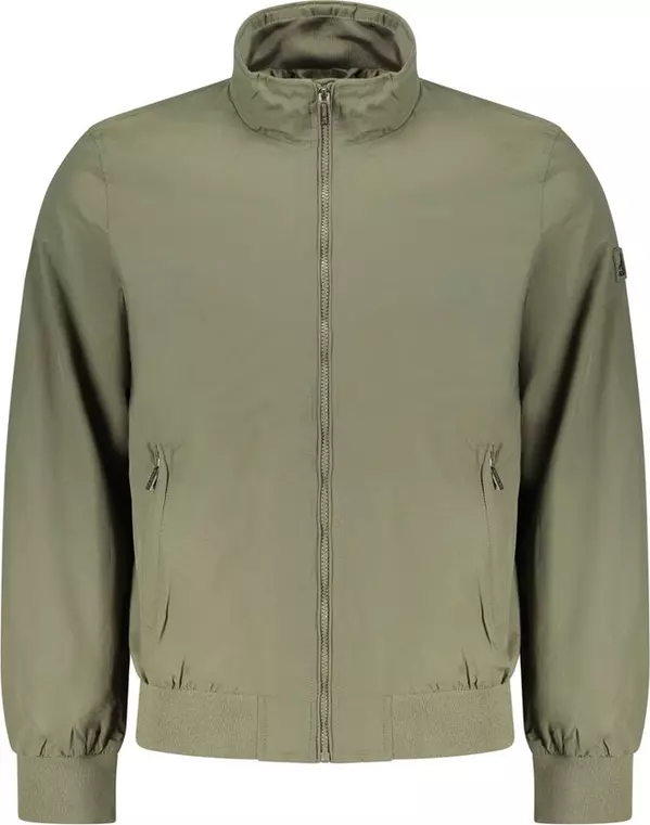 Verde Poliestere Men Jacket