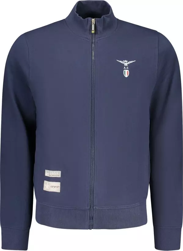 Blue Cotton Men's Sweatshirt