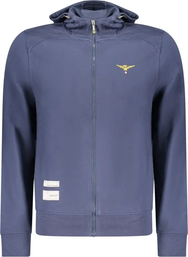 Blue Cotton Men's Sweatshirt