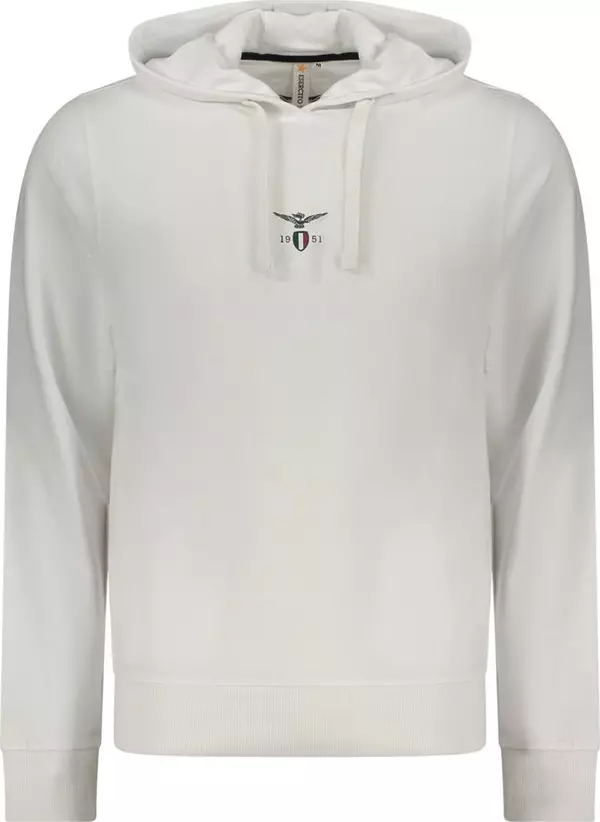 White Cotton Men's Sweatshirt