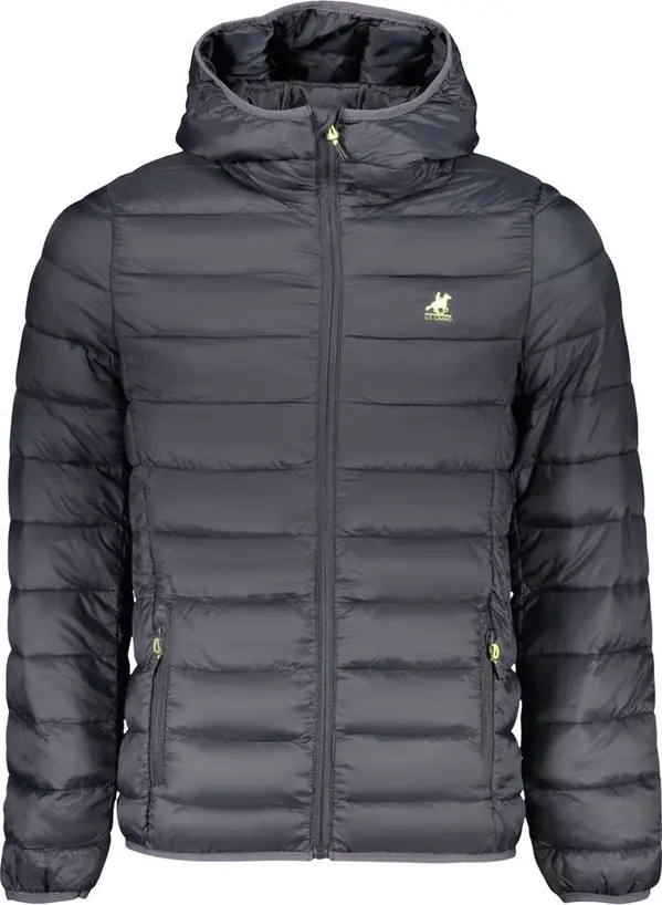 Blue Polyester Men's Jacket
