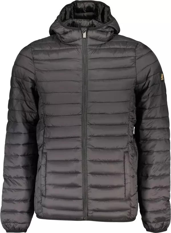 Black Polyester Men's Jacket