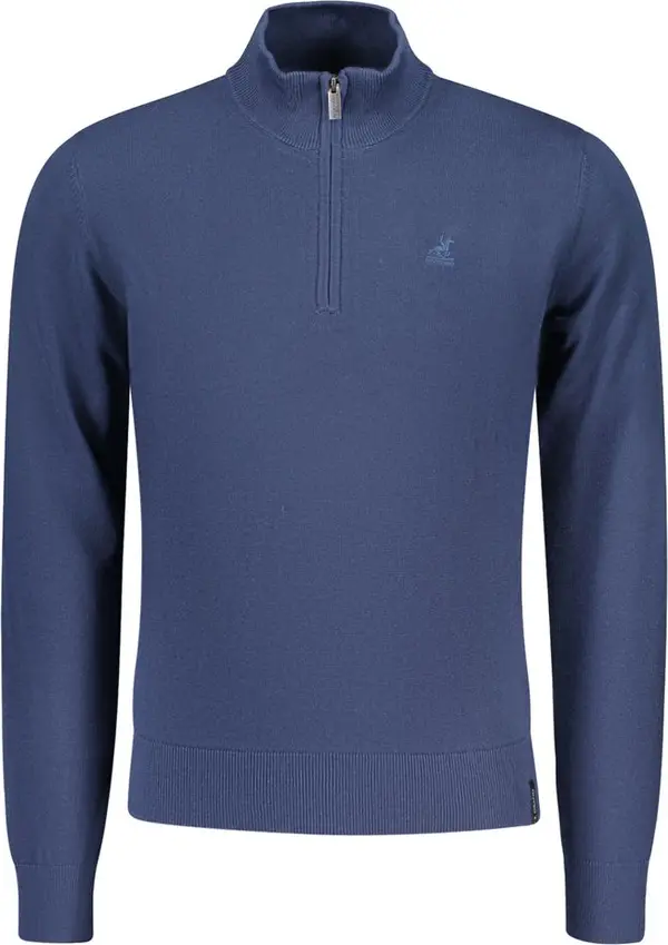 Blue Cotton Men's Sweater