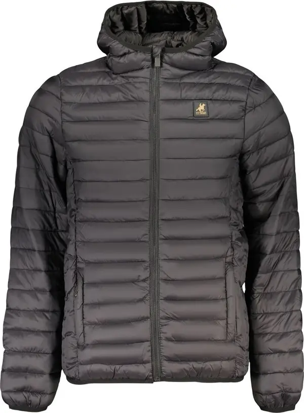 Black Polyester Men's Jacket