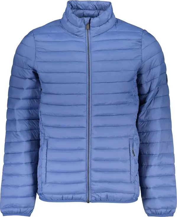 Blu Polyester Men's Jacket