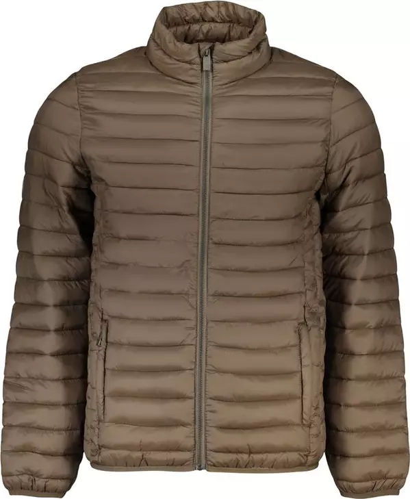 Brown Polyester Men's Jacket