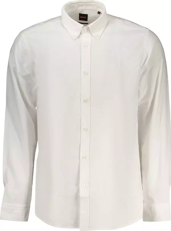White Cotton Men's Shirt