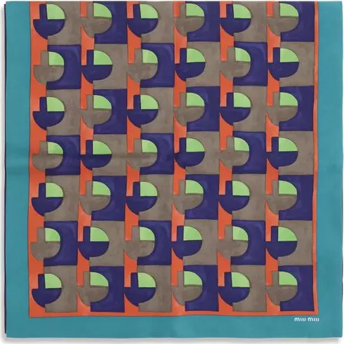 Multicolor Silk Scarf