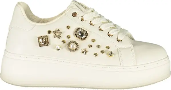 Bianco Polyurethane Women Sneaker