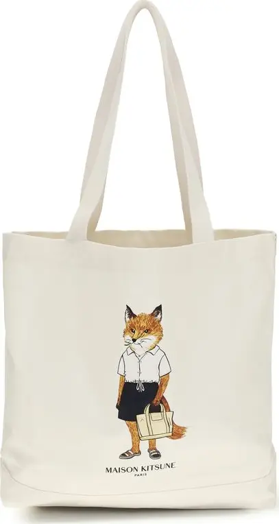 Beige Cotton Handbag
