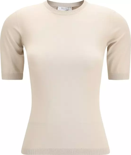 Beige Viscose T-Shirt