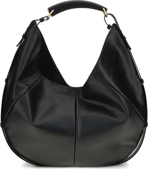 Black Calf Leather Bos Taurus Shoulder Bag