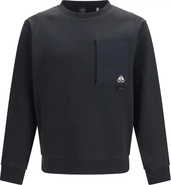 Black Cotton Sweatshirt