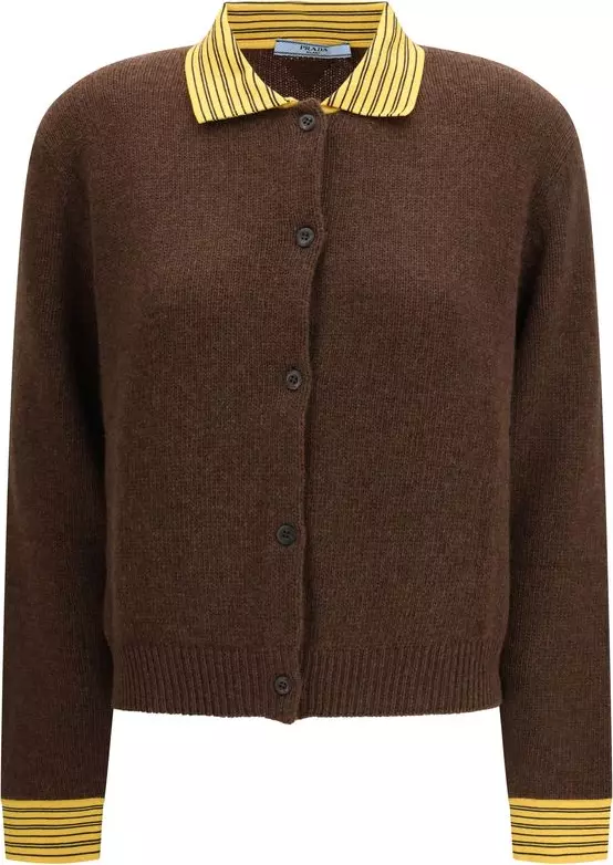 Brown Cashmere Cardigan