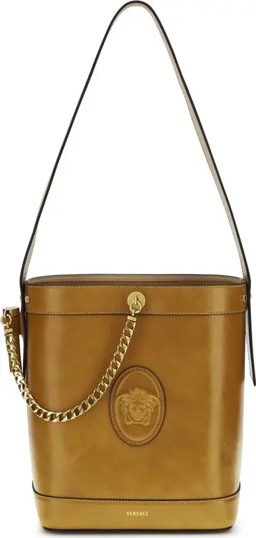 Brown Calf Leather Bos Taurus Backet Bag