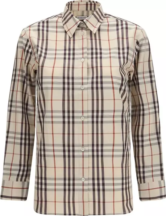 Beige Cotton Pattern Shirt