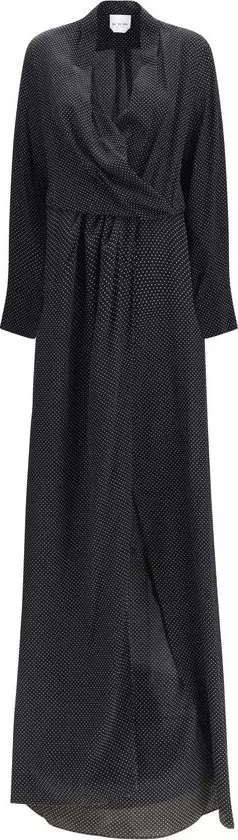 Black Silk Long Dress