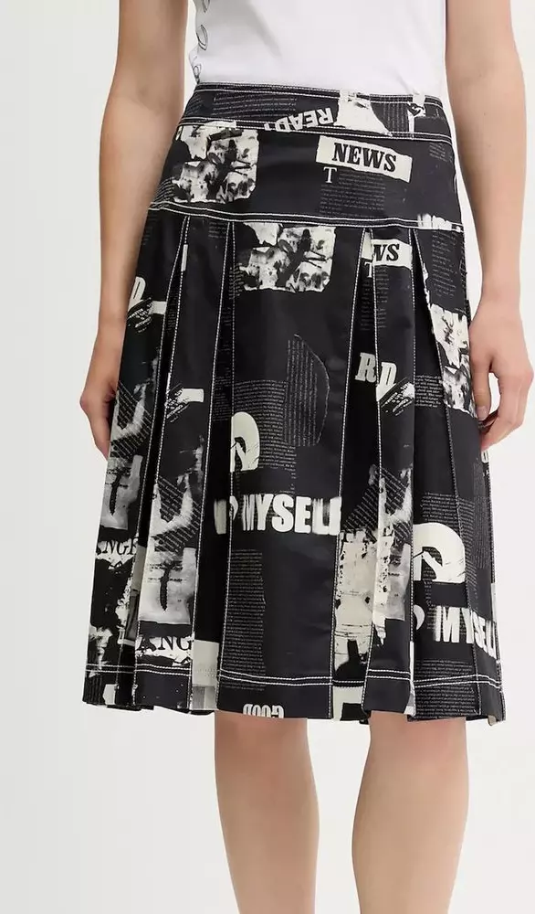 Black Cotton Women's Skirt