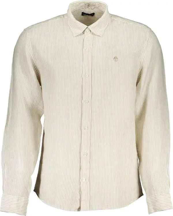 Beige Linen Men's Shirt