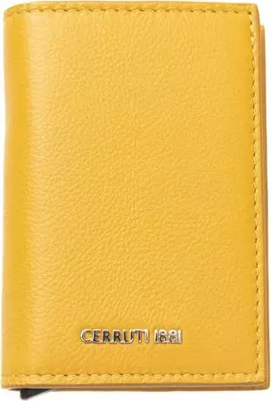 Yellow Calfskin Men Wallet