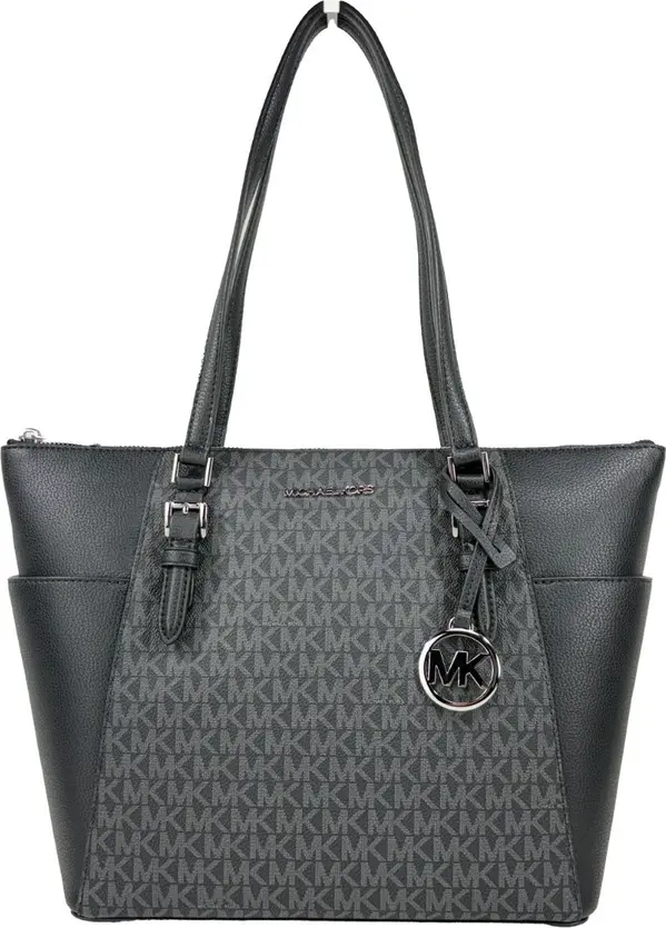 Michael Kors Charlotte Leather Top Zip Tote Bag