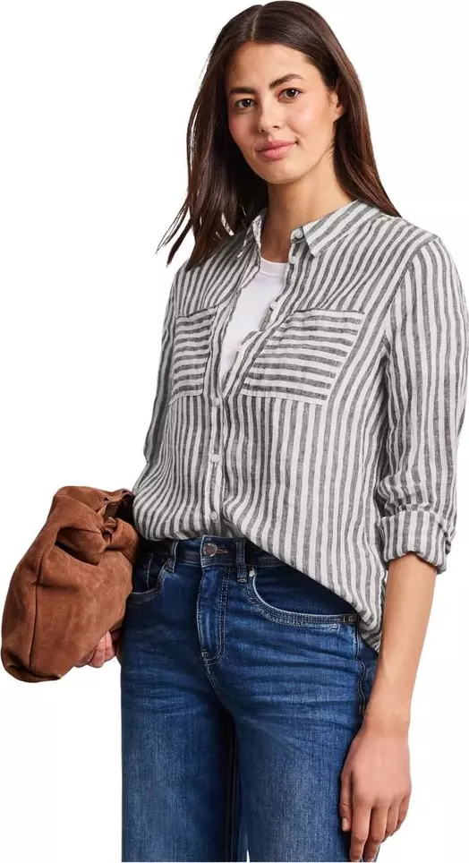 Brown Linen Blouse