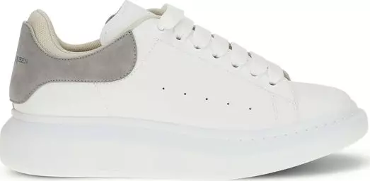 White Calf Leather Bos Taurus Chunky Sneakers