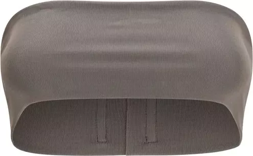 Gray Viscose Sleeveles T-Shirt