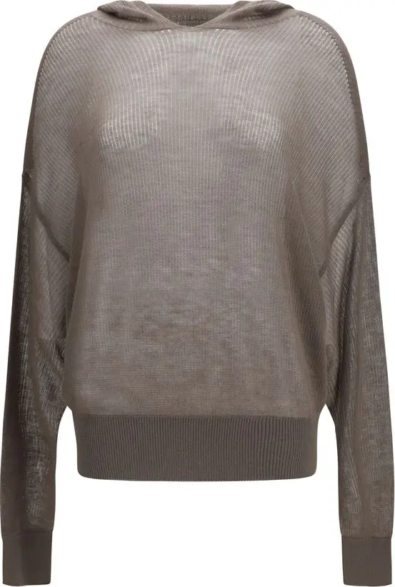 Gray Cashmere Hoodie