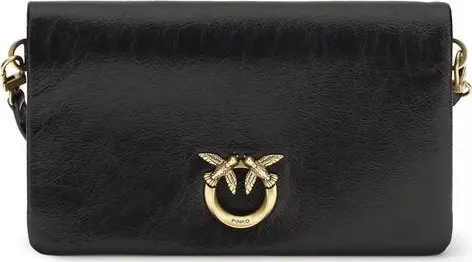 Black Calf Leather Bos Taurus Shoulder Bag