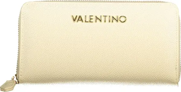 Beige Polyurethane Women's Wallet