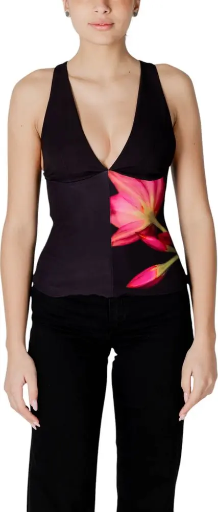 Black Polyester Top