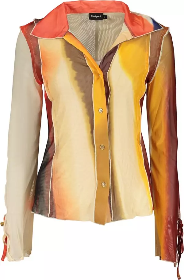 Beige Polyester Women Shirt