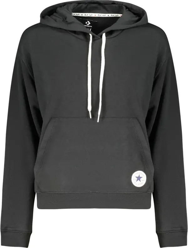 Black Cotton Women's Sweatshirt