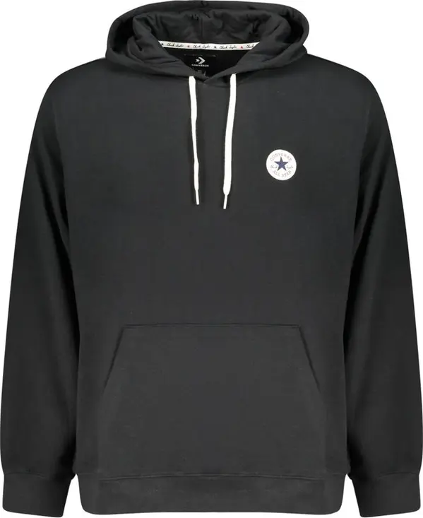 Black Cotton Men's Sweatshirt